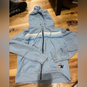 Women’s aviator nation light blue hoodie xs